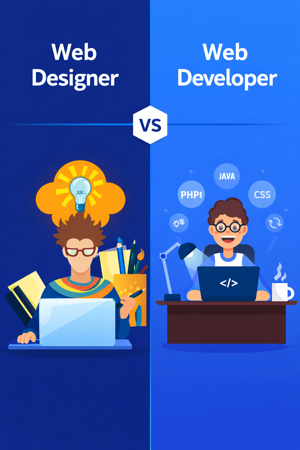 What is the Difference Between a Web Designer and a Web Developer?