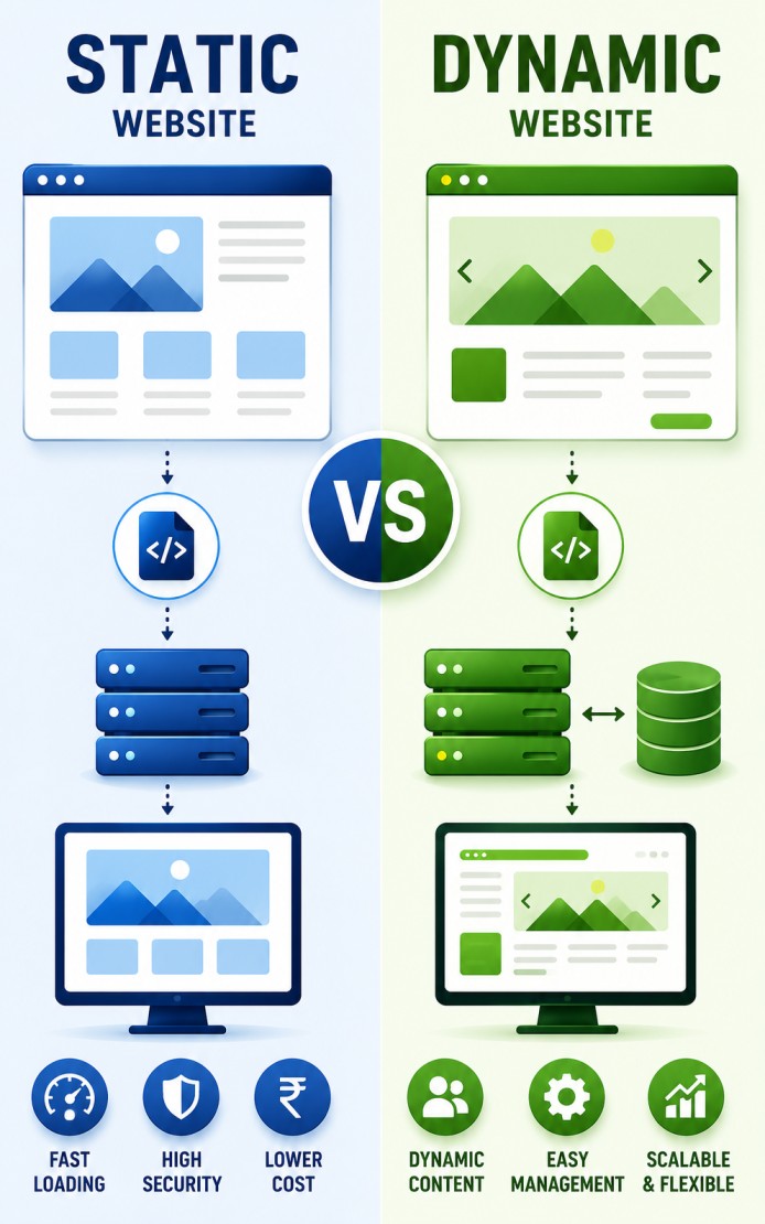 Static vs Dynamic Website – Which One is Best for Your Business in 2026?